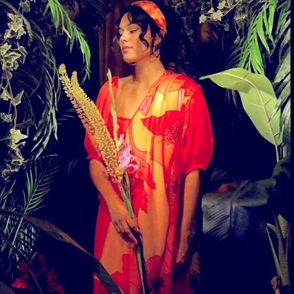 Powder Designs Bright Poppy Scarf - Picture 2 of 6